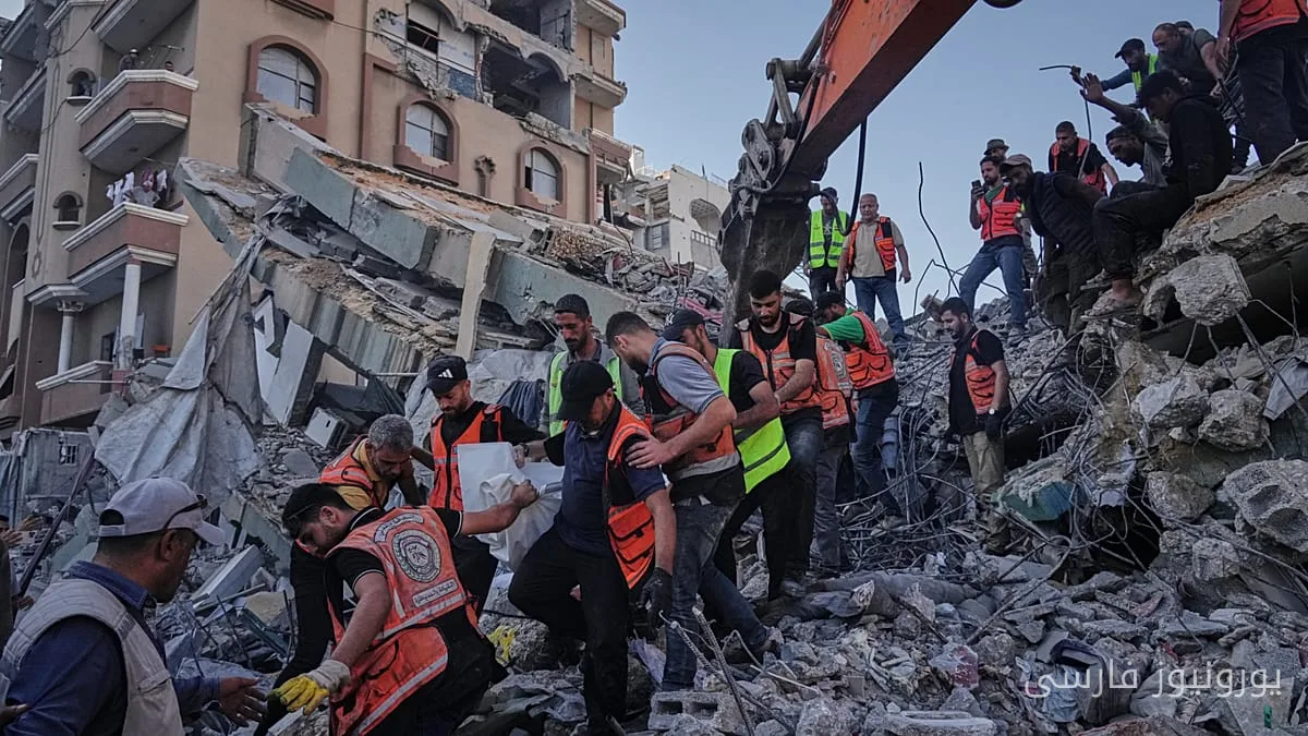 تلفات و مفقودی‌ها پس از فروریختن یک ساختمان در شهر غزه